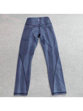 Lululemon Speed Leggings XS Blue Fast Free Crop LW5EPSS